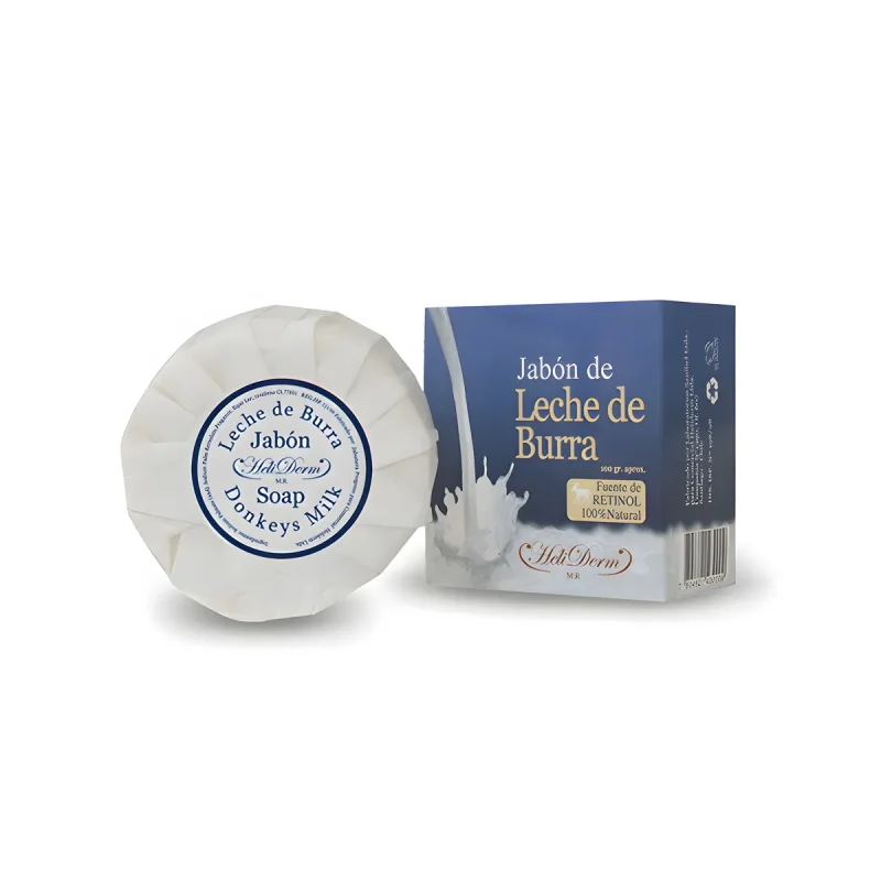 Jabón natural de Leche de Burra Helider hidratación profunda