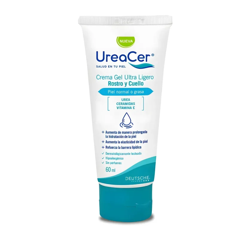 UreaCer Crema Gel Rostro y Cuello 60ml