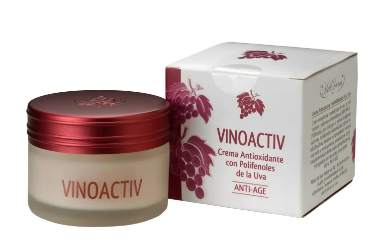 Crema facial Vino-activ Helider con polifenoles de uva y efecto antioxidante