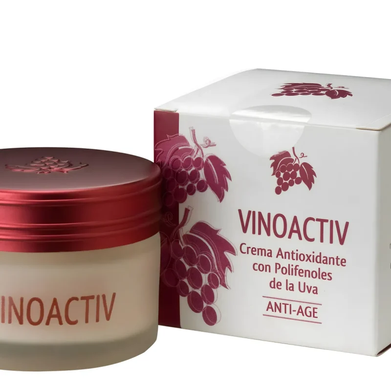 Crema facial Vino-activ Helider con polifenoles de uva y efecto antioxidante